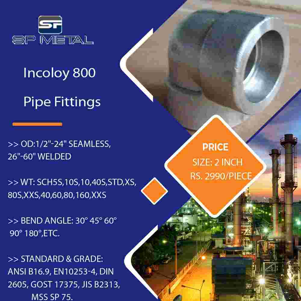 Incoloy 800 Pipe Fittings 