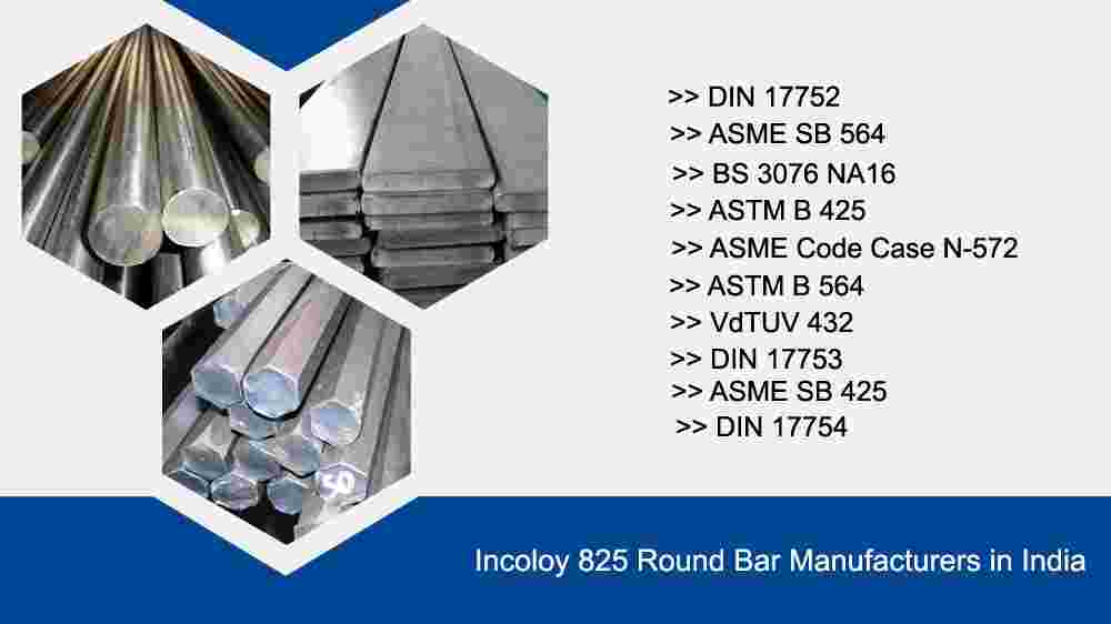 ASTM Standard of Nickel 825 Cold Drawn Round Bar