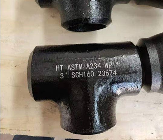 Marking On Alloy Pipe Fittings
