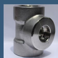 304L Stainless Steel  Socket Weld Unequal Tee