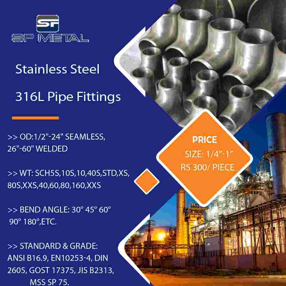 Stainless Steel 316L pipe Fittings Stainless Steel 316L pipe Fittings